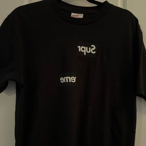 Comme de Garcons x Supreme Split Box Tee